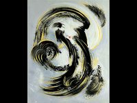 Grey Calligraphy 1
