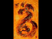 Orange Calligraphy 1