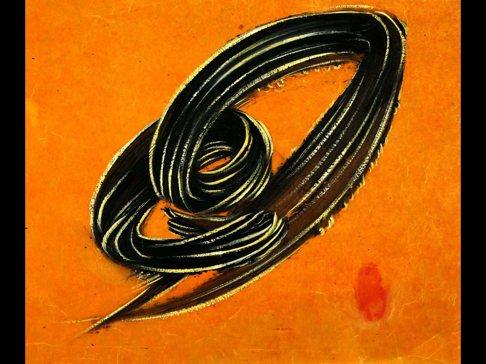 Orange Calligraphy 12